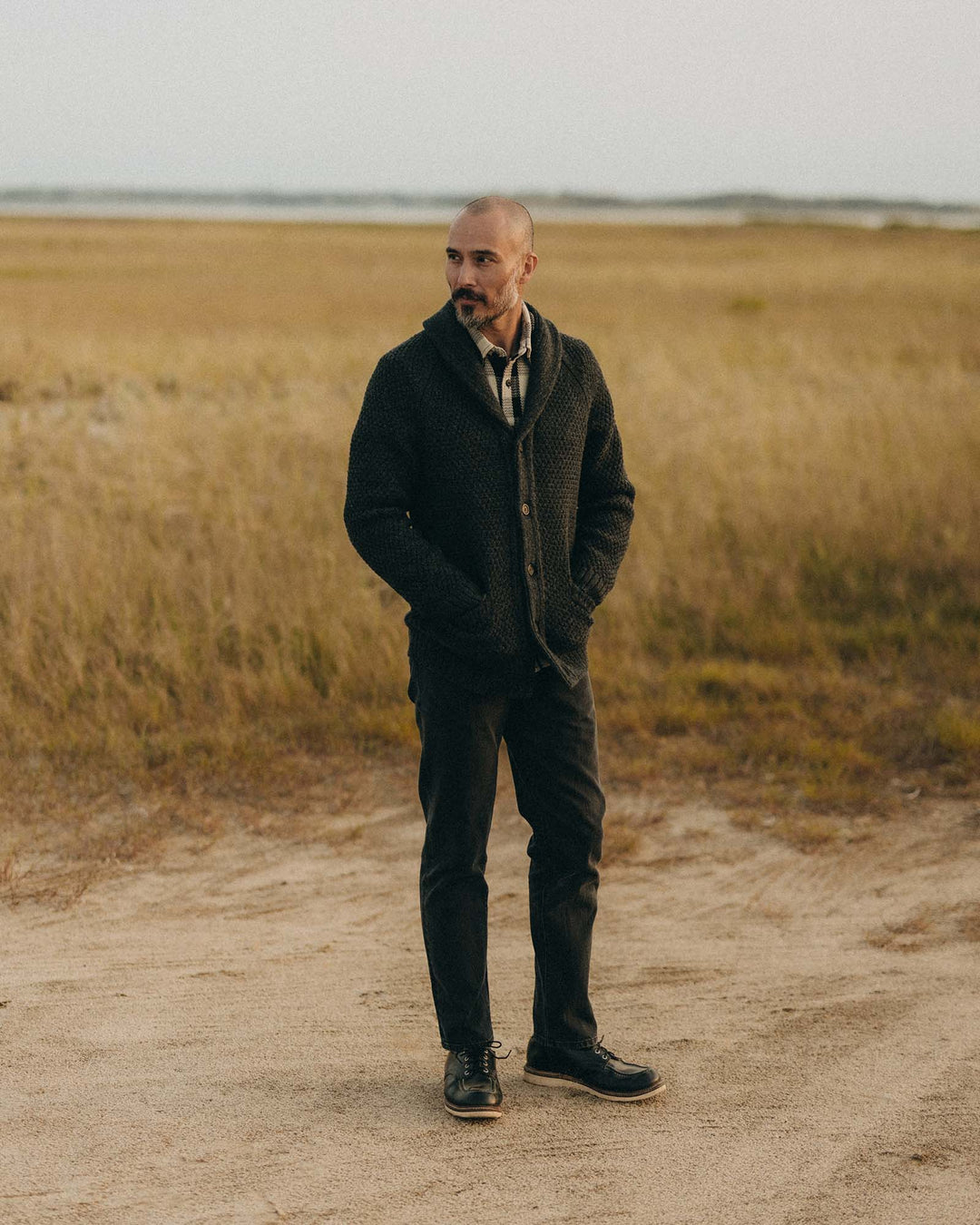 TAYLOR STITCH FISHERMAN SHAWL CARDIGAN