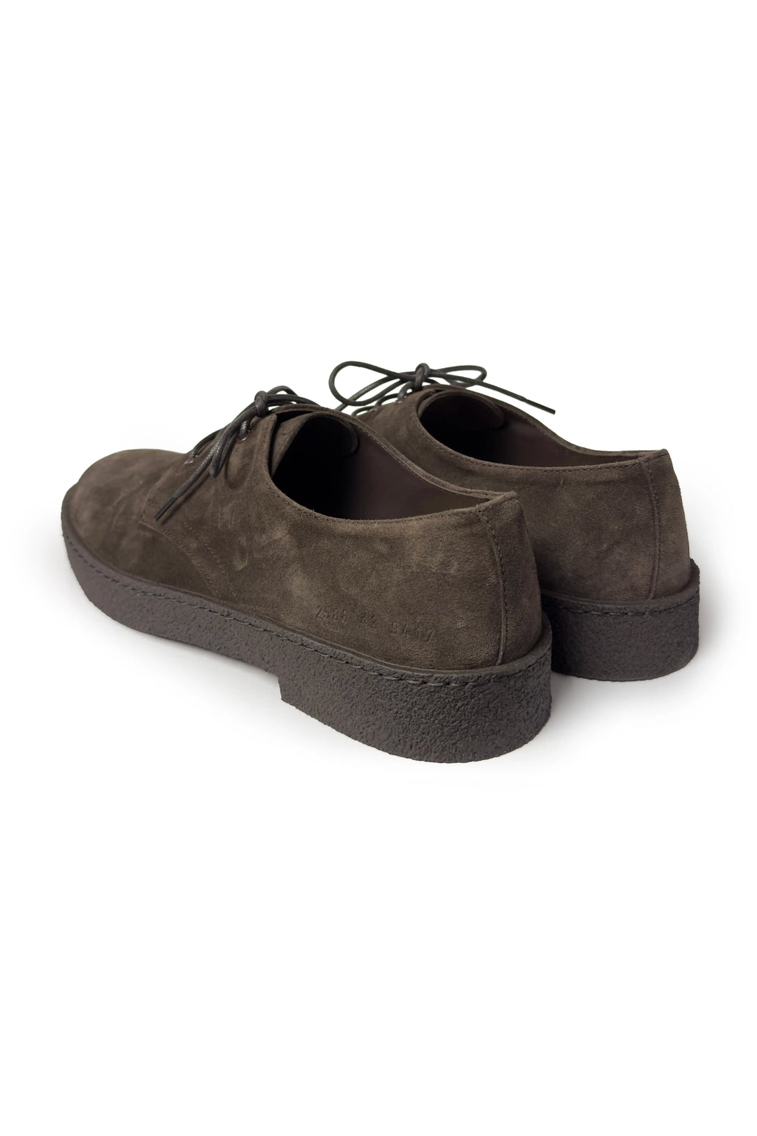 COMMON PROJECTS SUEDE DERBY IN DARK BROWN