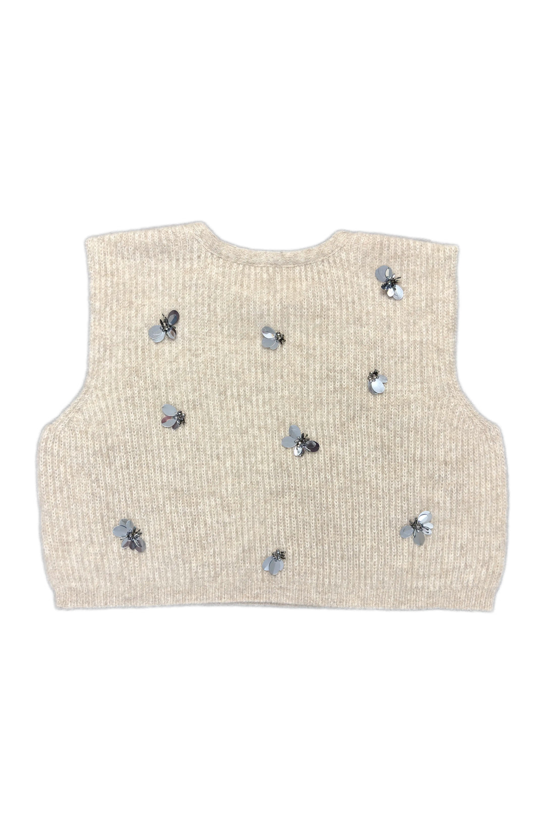THE GREAT Embellished Sweater Vest