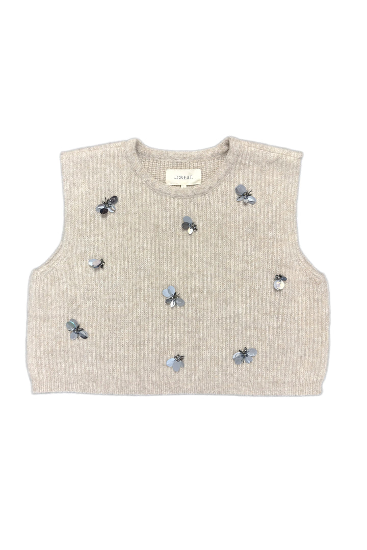 THE GREAT Embellished Sweater Vest