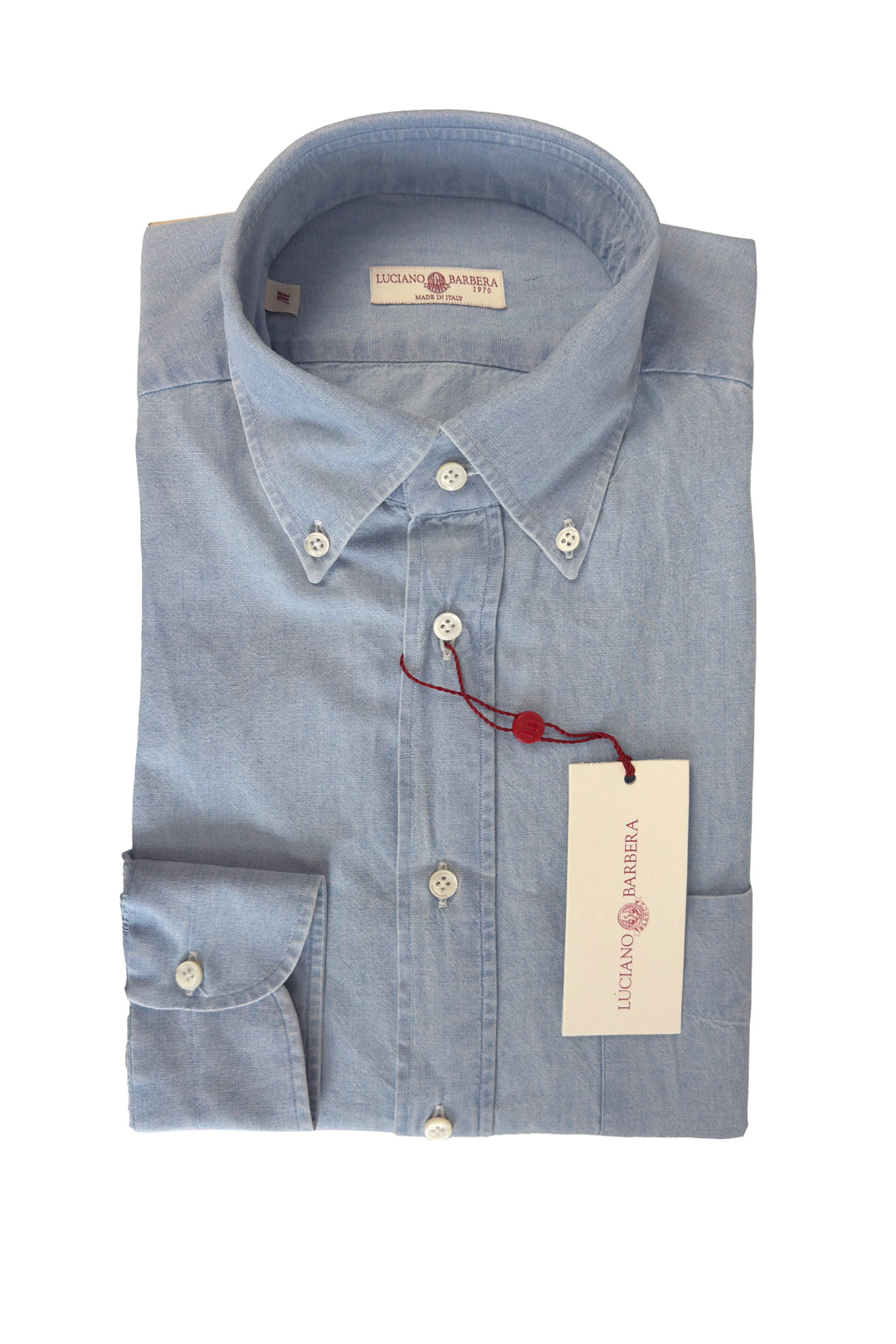 LUCIANO BARBERA CHAMBRAY SHIRT