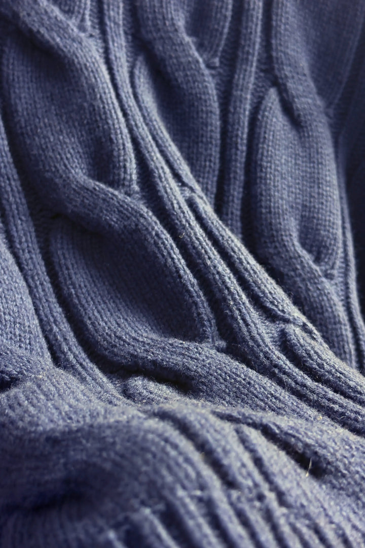 Eleventy Wool Cable-Knit Sweater