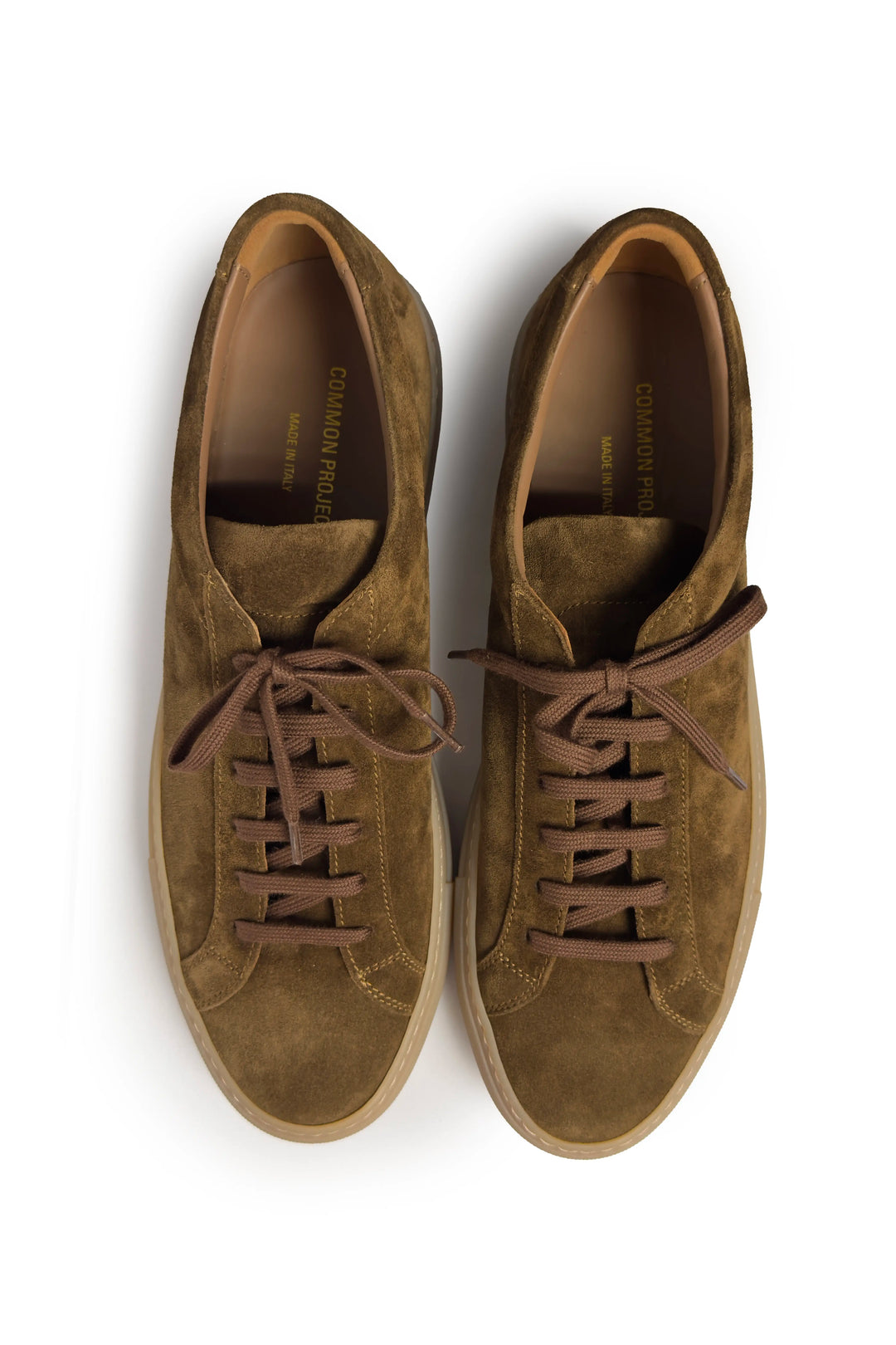 COMMON PROJECTS SUEDE ACHILLES IN TOBACCO