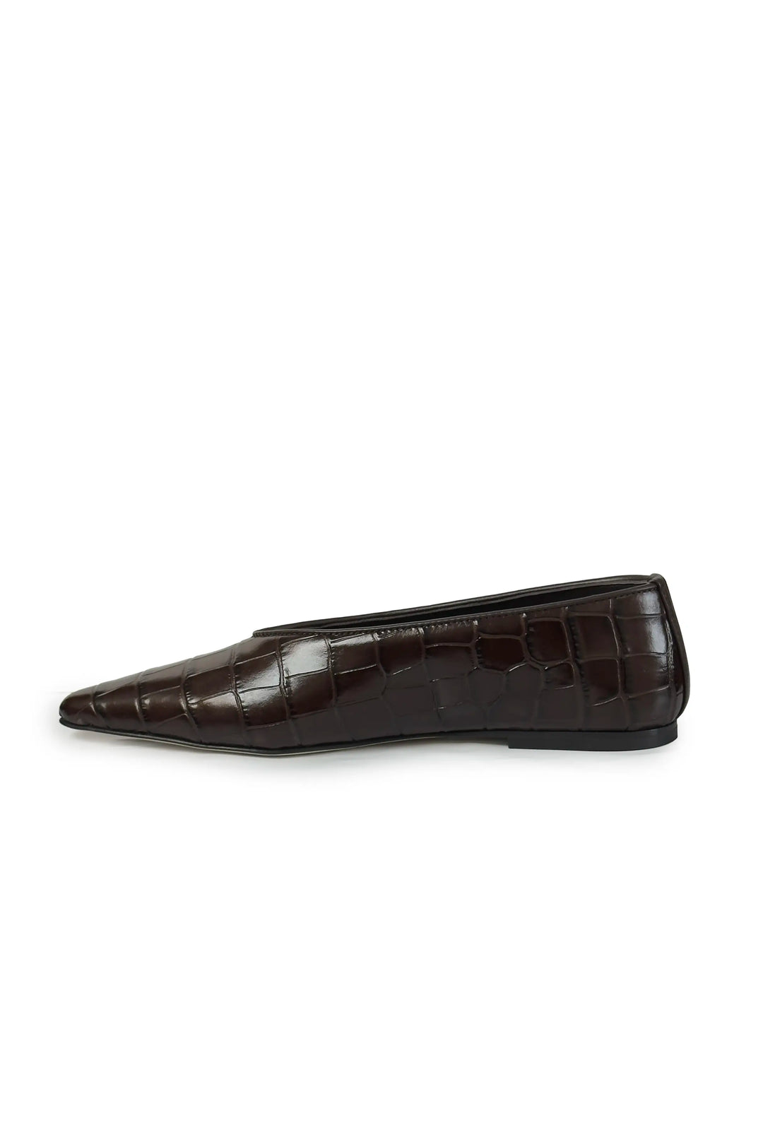 Dear Frances Topo Flat  Espresso Croc