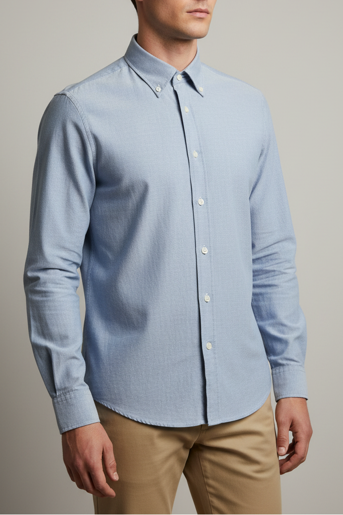 LUCIANO BARBERA CHAMBRAY SHIRT