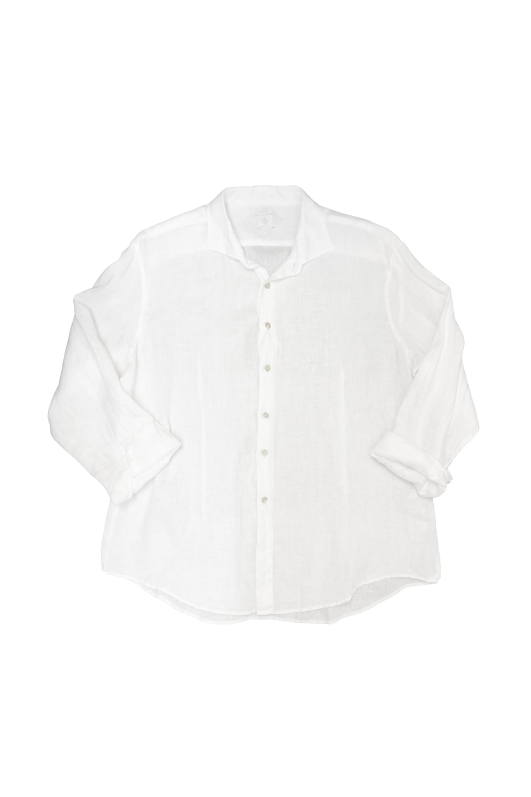 White button-up shirt on a white background