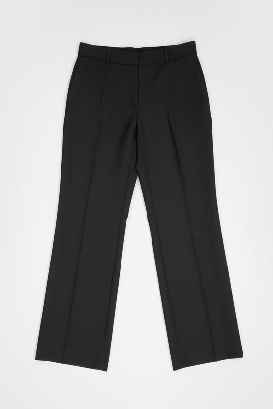 Black dress pants on a white background