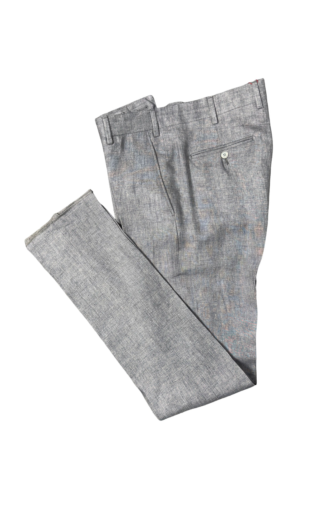 Gray pants on a white background