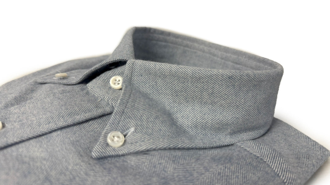 LUCIANO BARBERA BRUSHED TWILL SHIRT
