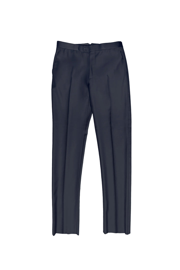 Dark gray pants on a white background