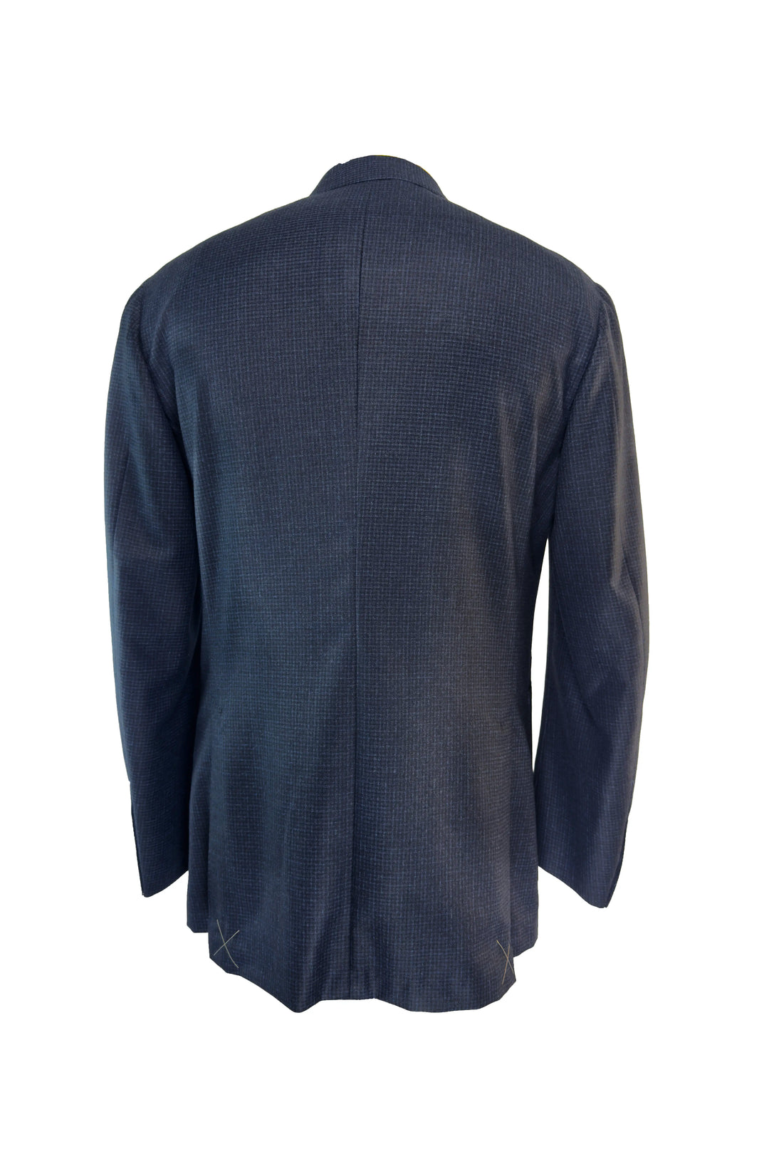 LUCIANO BARBERA NAVY MINI CHECK JACKET