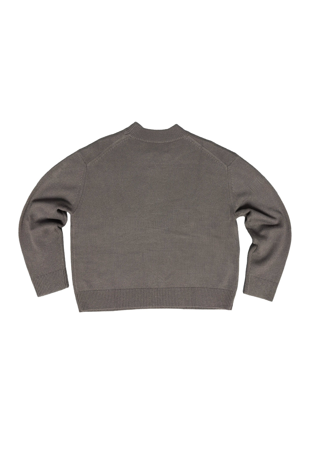 Gray sweater on a white background