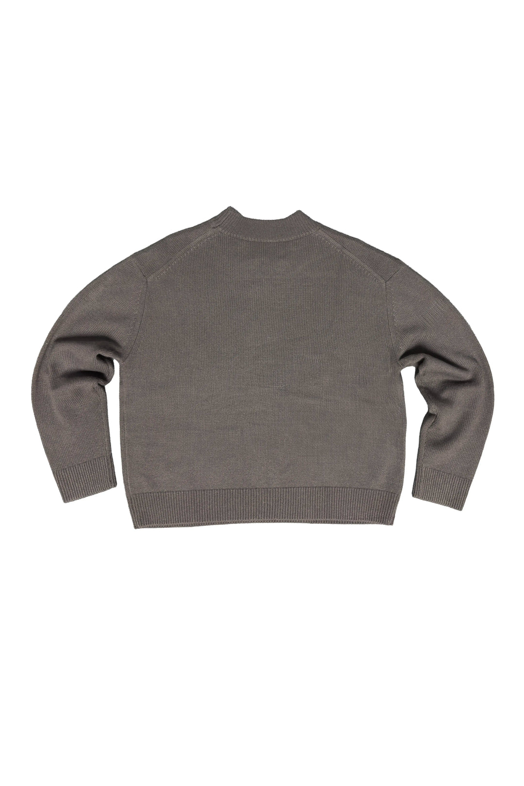Gray sweater on a white background