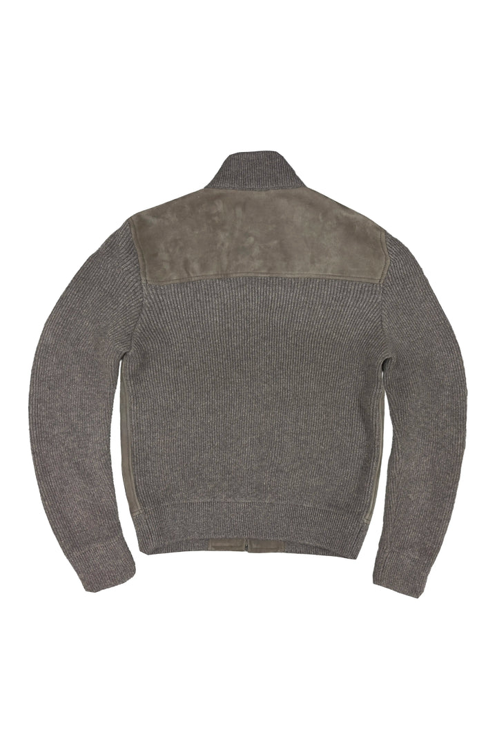 FIORONI SHEARLING SWEATER JACKET