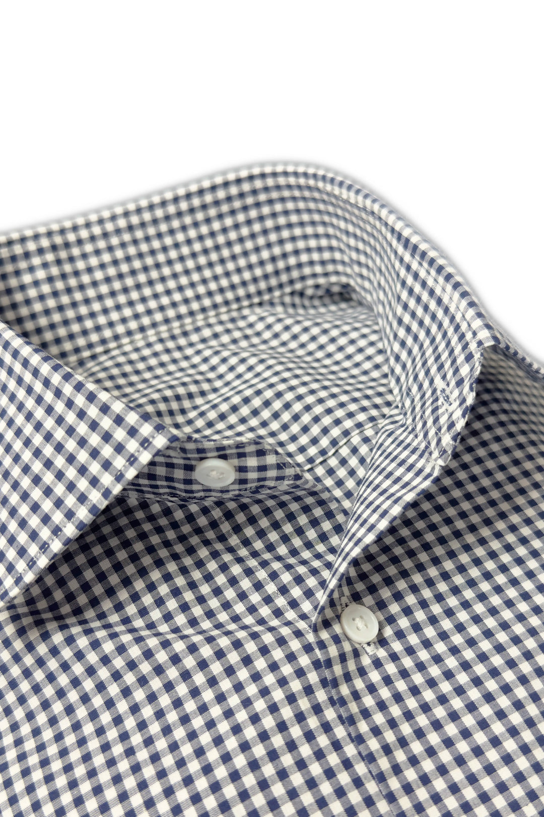 LAWRENCE COVELL NAVY CHECK SHIRT