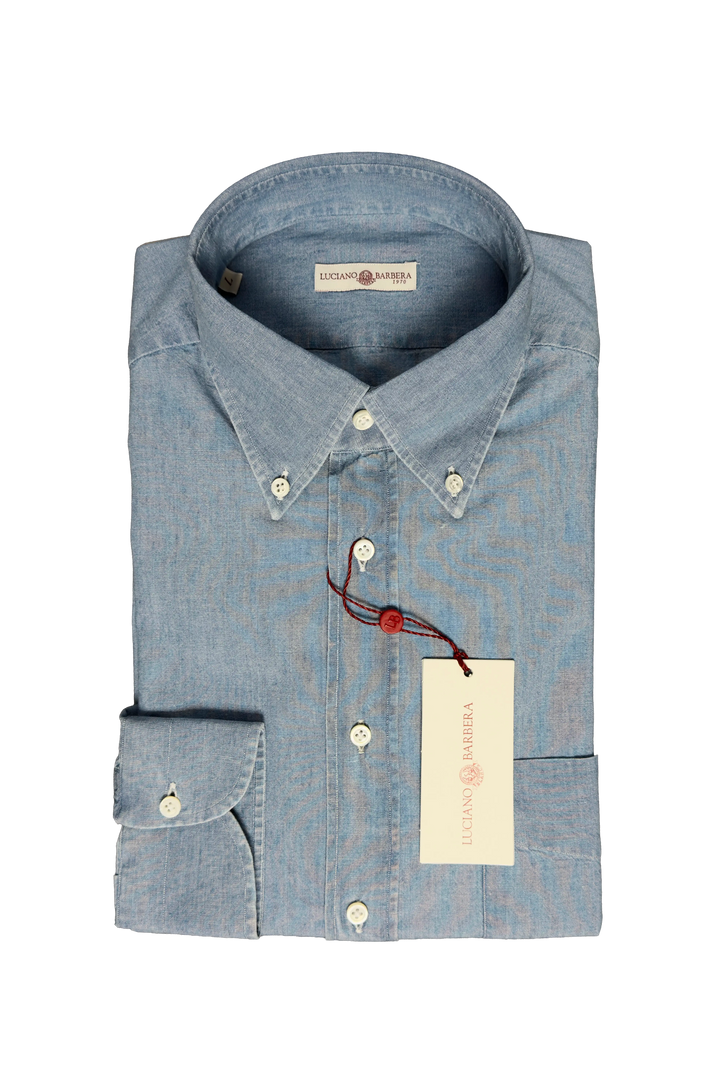 LUCIANO BARBERA CHAMBRAY SHIRT