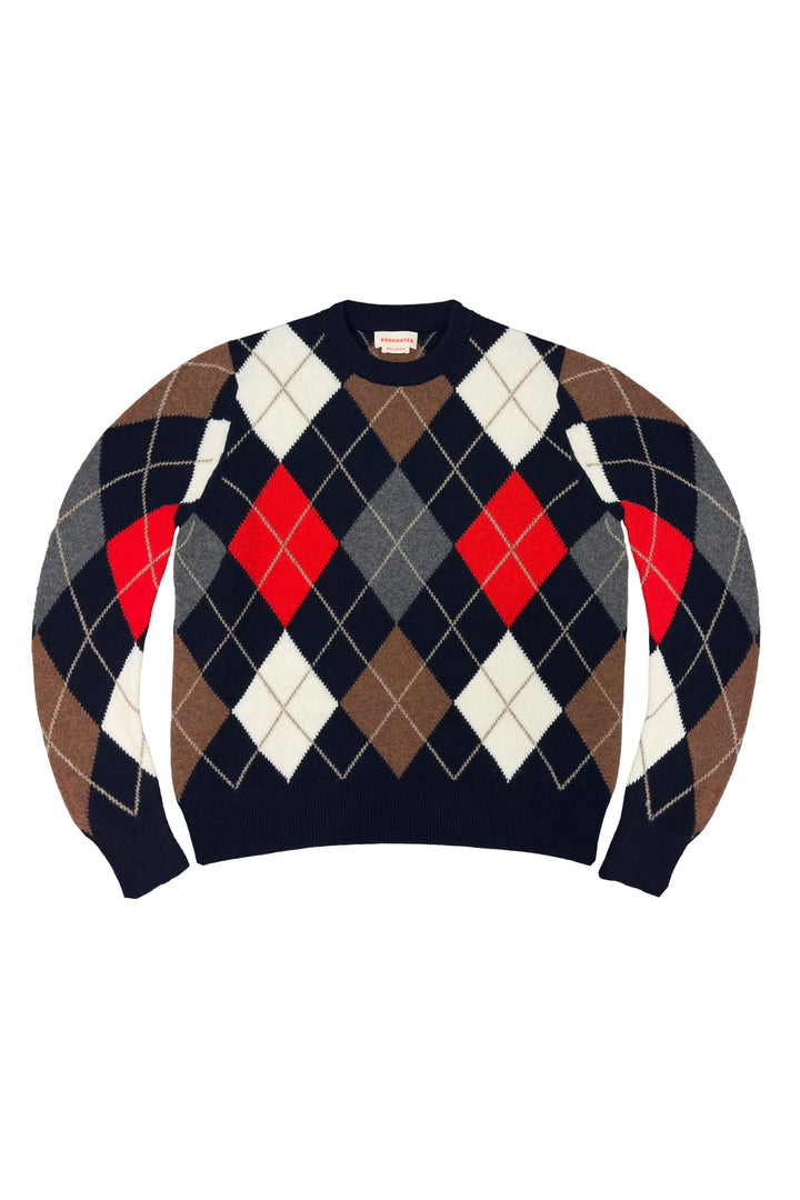 & Daughter Ava Argyle Crewneck
