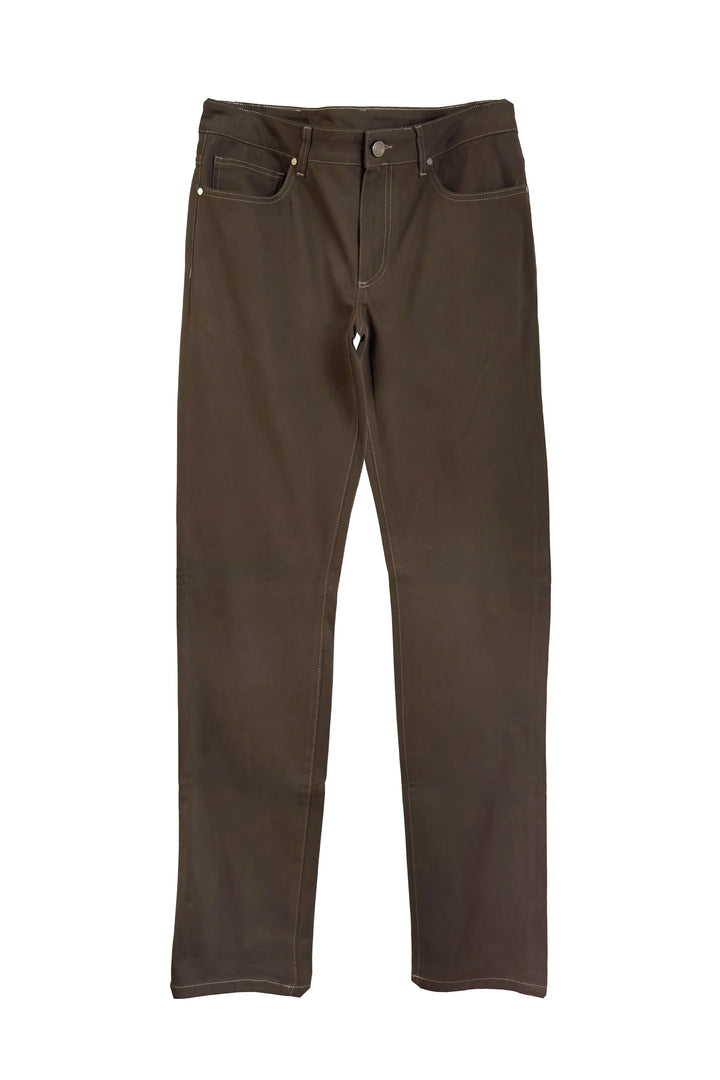 Brown pants on a white background