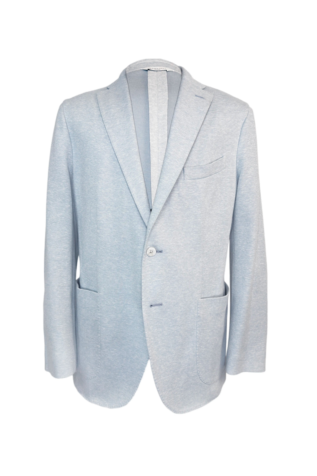 Light gray blazer on a white background
