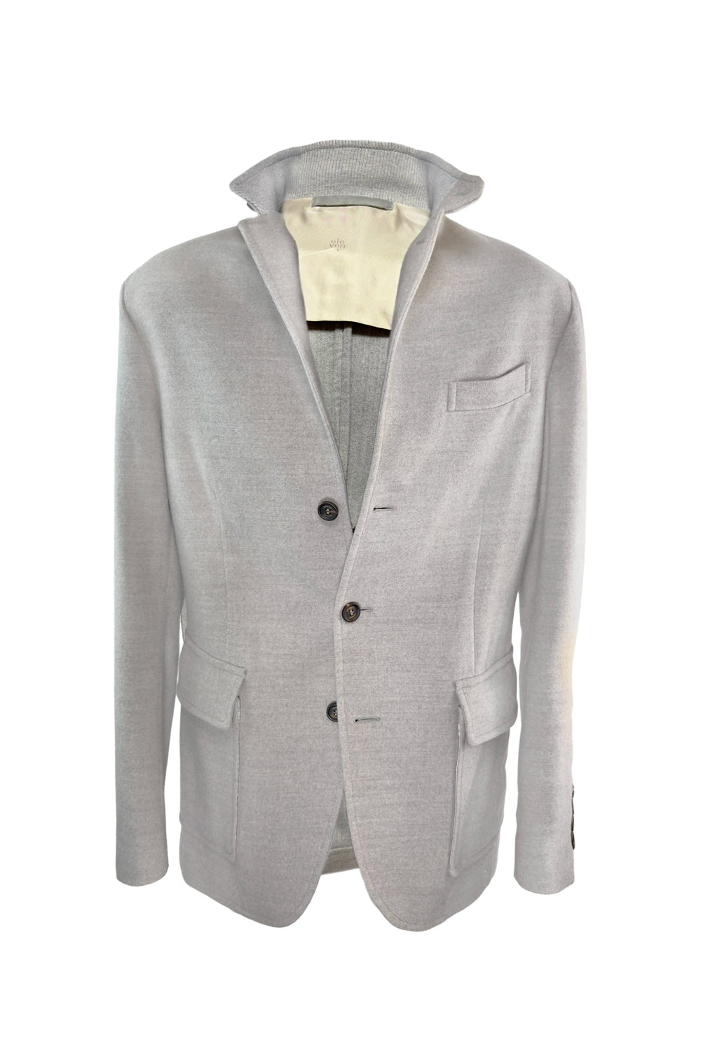 Gray blazer on a white background