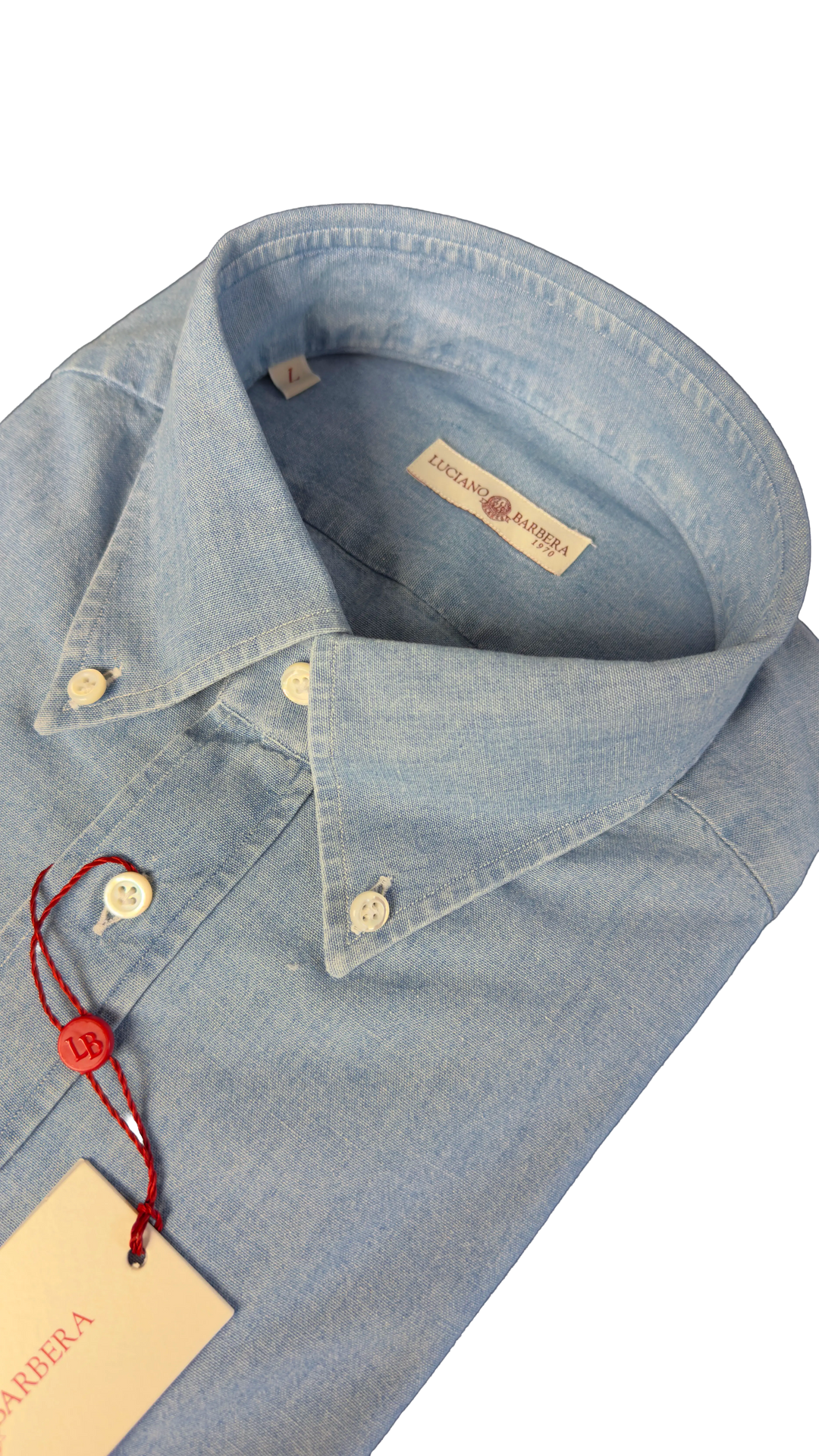 LUCIANO BARBERA CHAMBRAY SHIRT