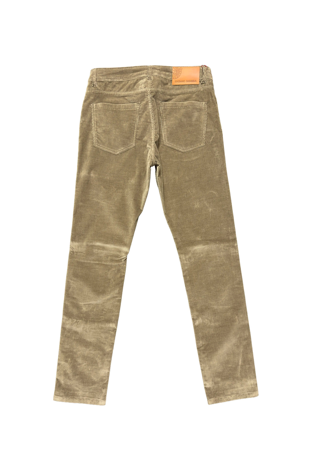 LUCIANO BARBERA 5 POCKET TAN CORD PANT