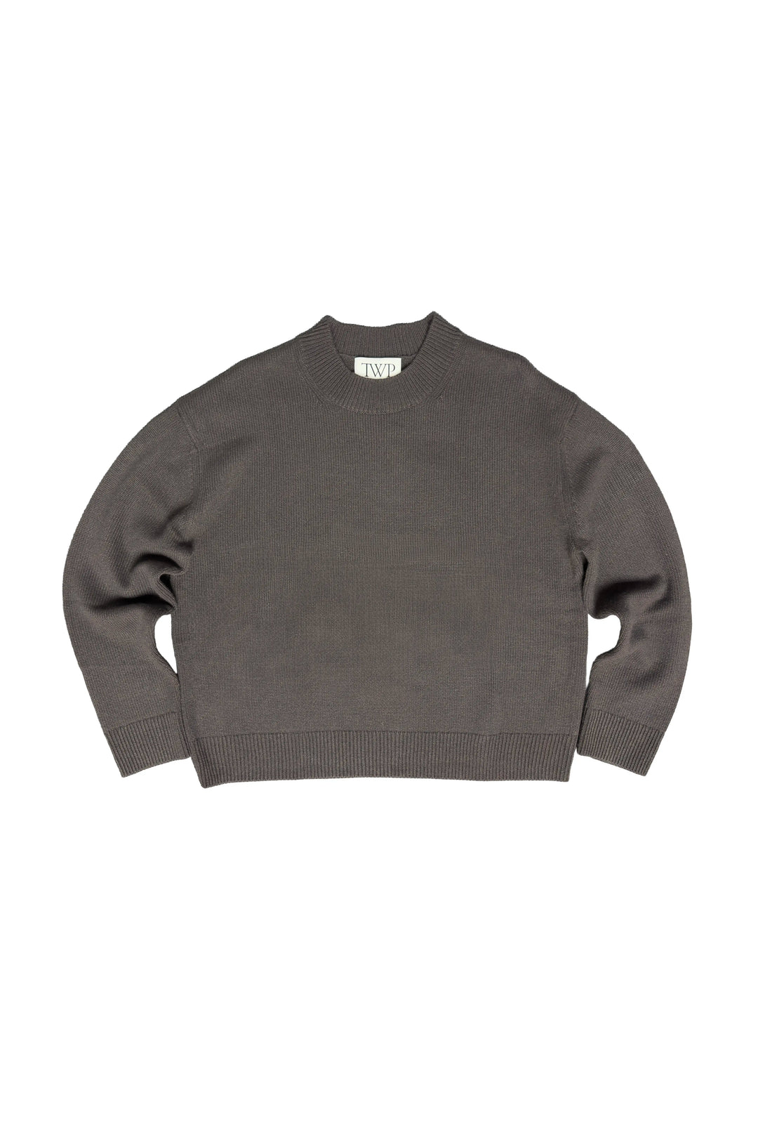 Gray sweater on a white background