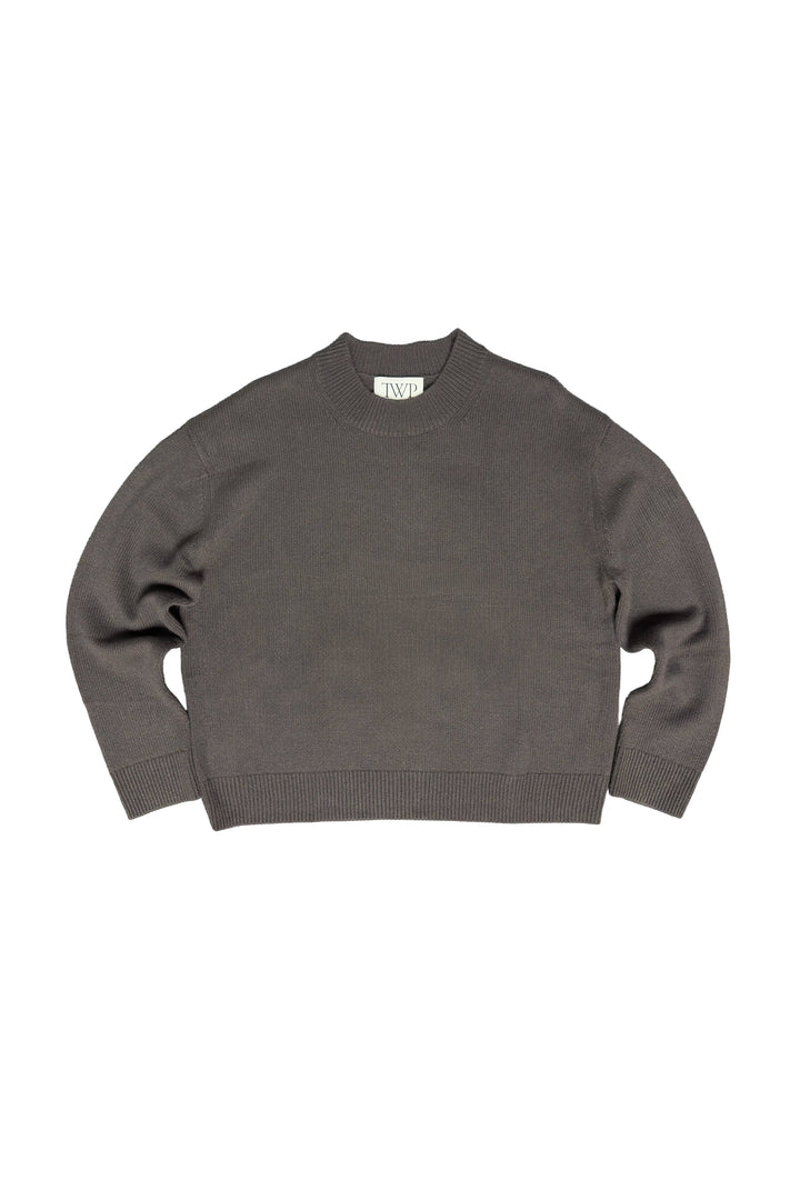 Gray sweater on a white background