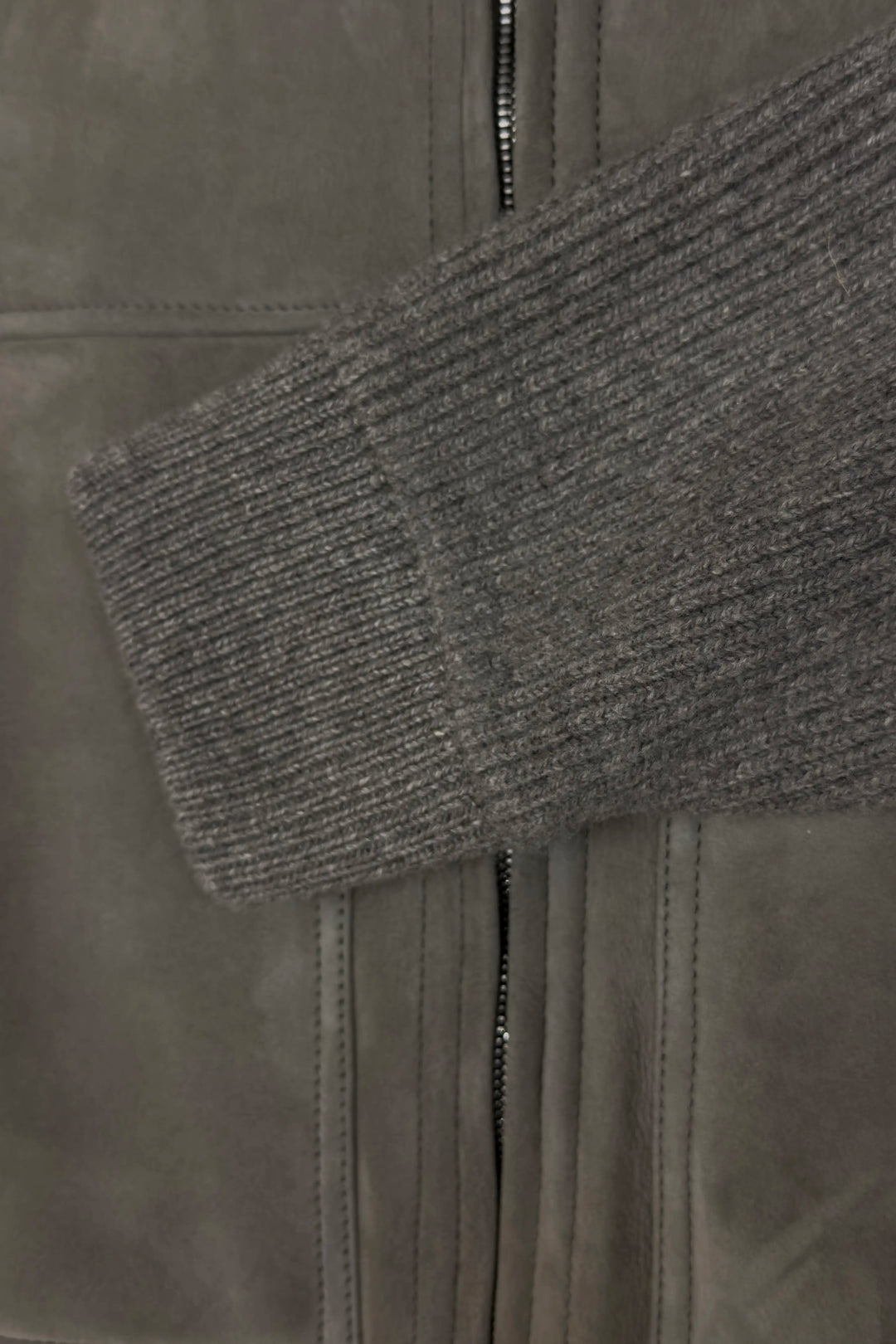 FIORONI SHEARLING SWEATER JACKET