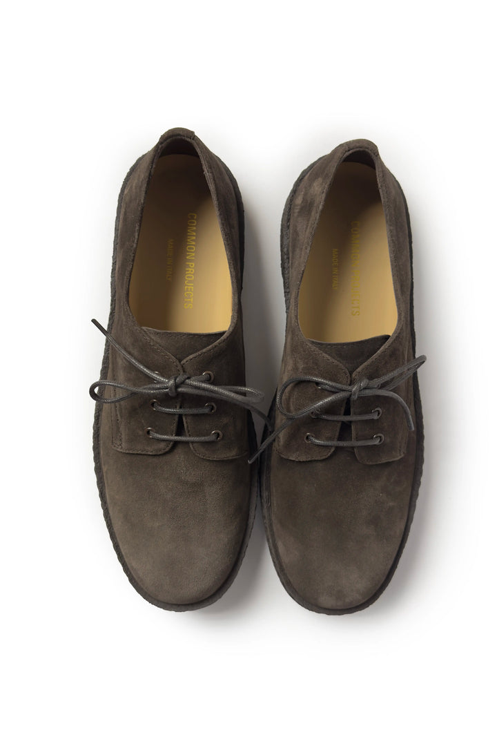 COMMON PROJECTS SUEDE DERBY IN DARK BROWN