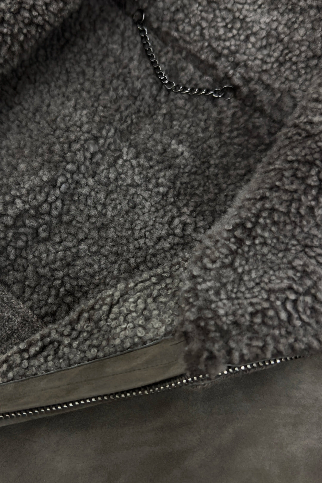 FIORONI SHEARLING SWEATER JACKET