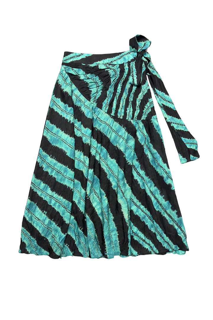 ULLA JOHNSON FREYA SHIBORI SKIRT
