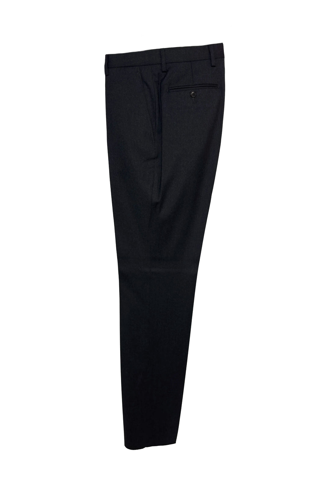 LUCIANO BARBERA CHARCOAL WOOL PANT