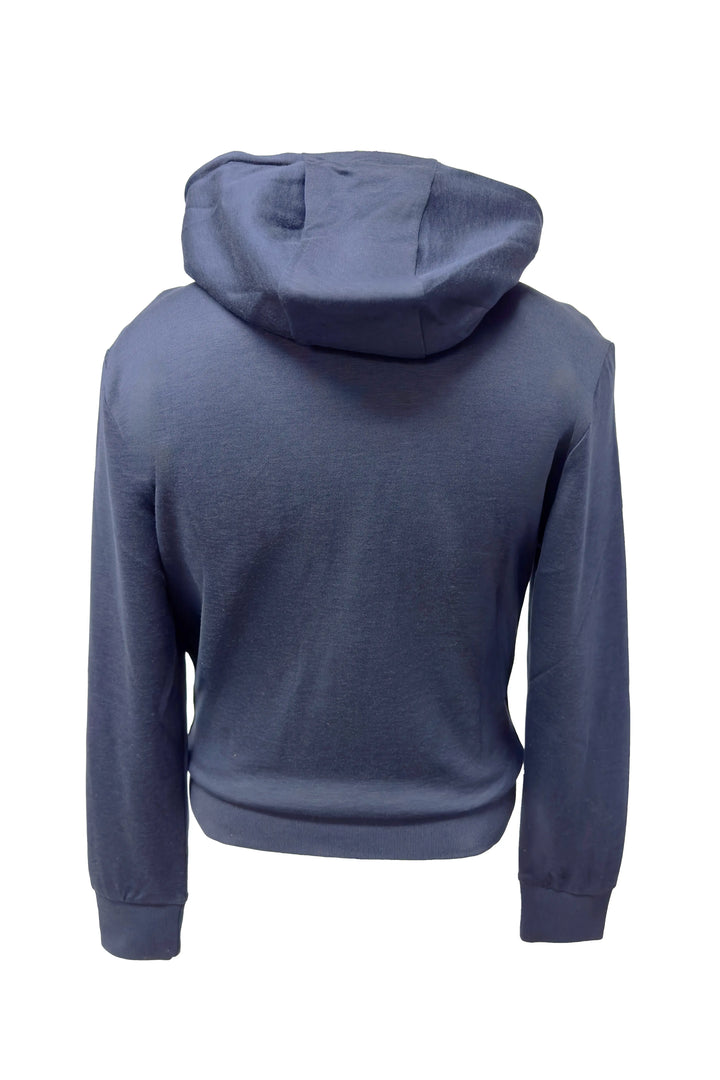 ELEVENTY NAVY COTTON HOODY