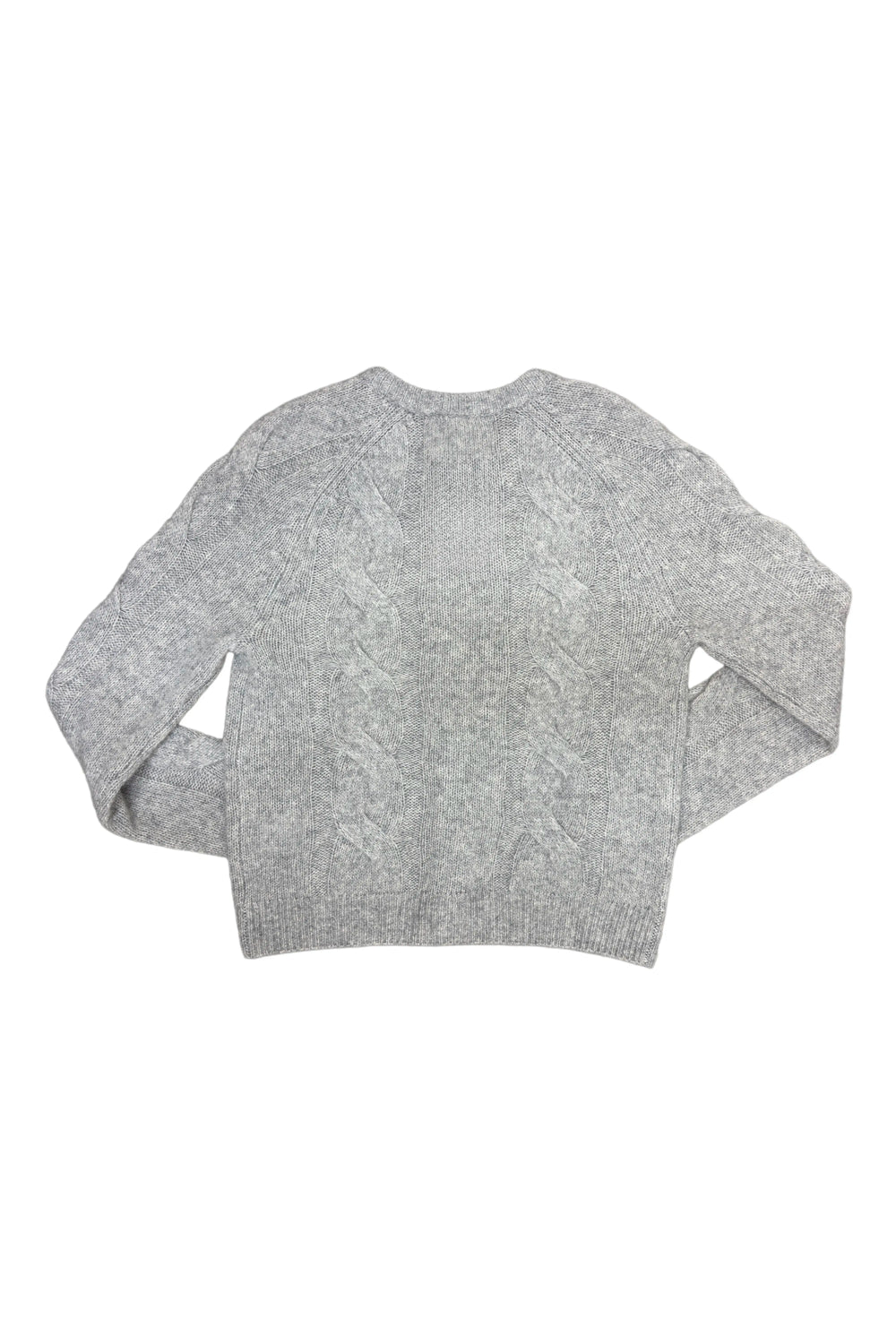 LISA YANG Gray sweater on a white background