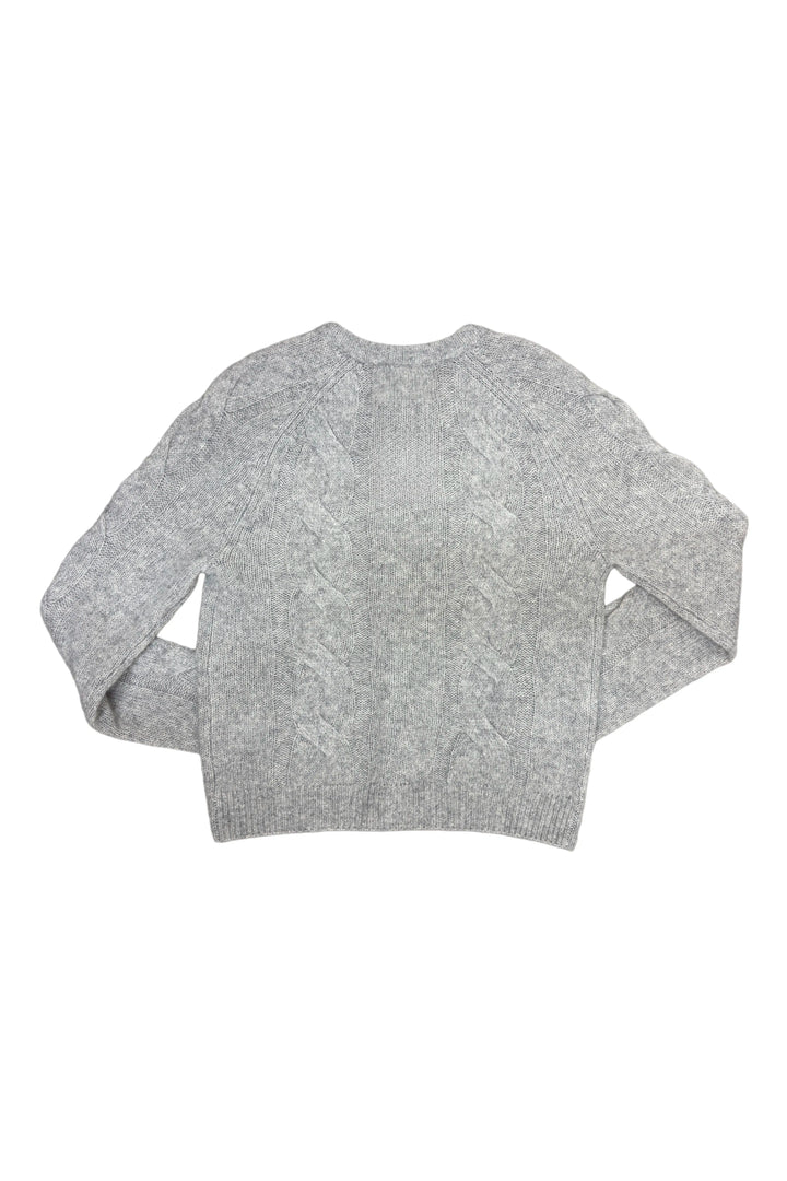 LISA YANG Gray sweater on a white background