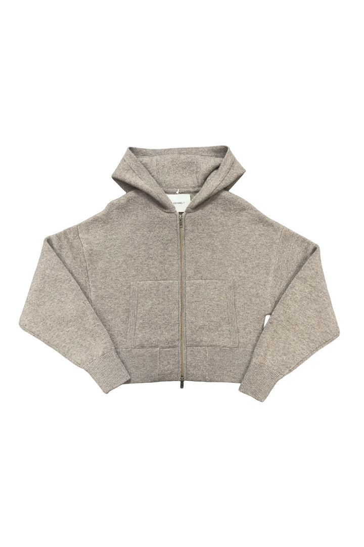 LISA YANG HOODED ZIP CARDIGAN