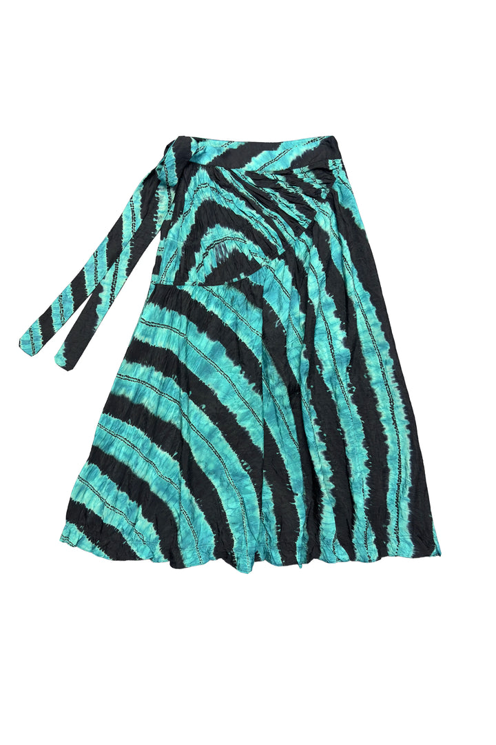 ULLA JOHNSON FREYA SHIBORI SKIRT