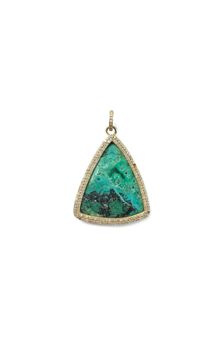 THE WOODS FINE JEWELRY MALACHITE AZURITE PENDANT