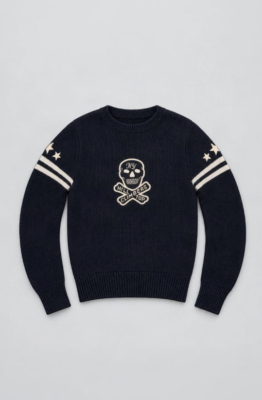 RRL SKULL CREWNECK