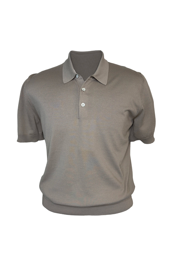 LUCIANO BARBERA COTTON SILK POLO