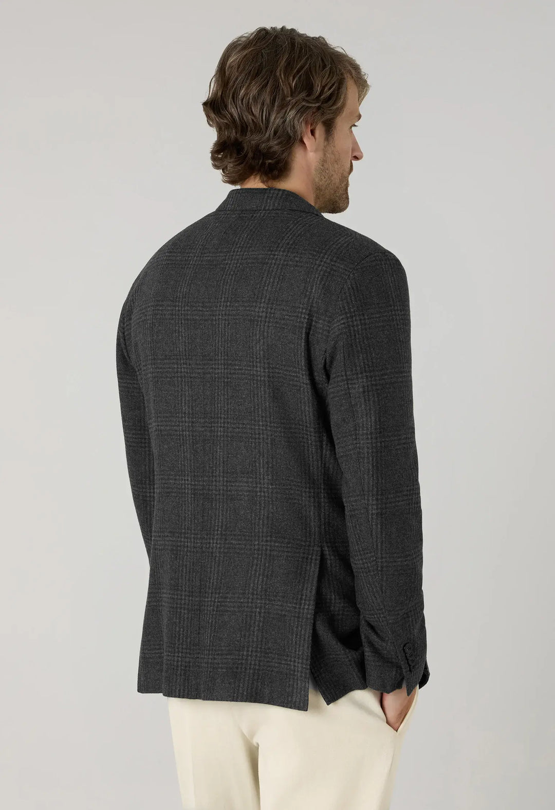 BOGLIOLI CHARCOAL PLAID JACKET