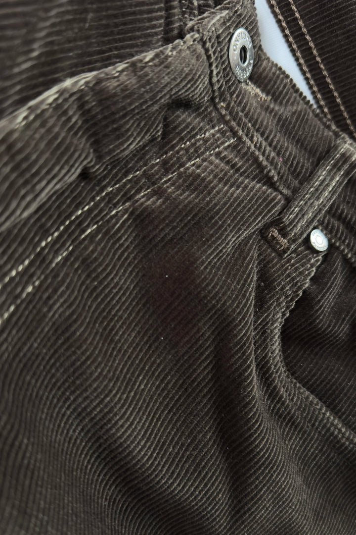 LUCIANO BARBERA 5 POCKET BROWN CORD PANT