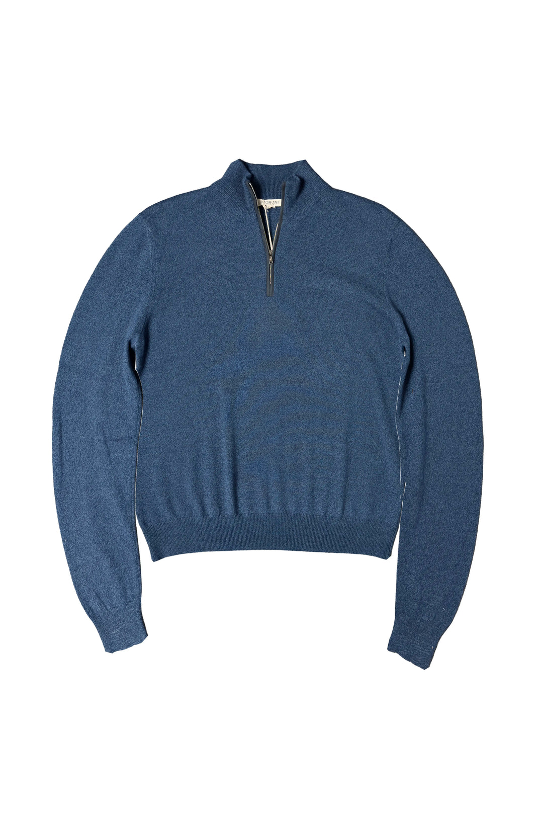 Fioroni Cashmere Melange 1/4 Zip in blue