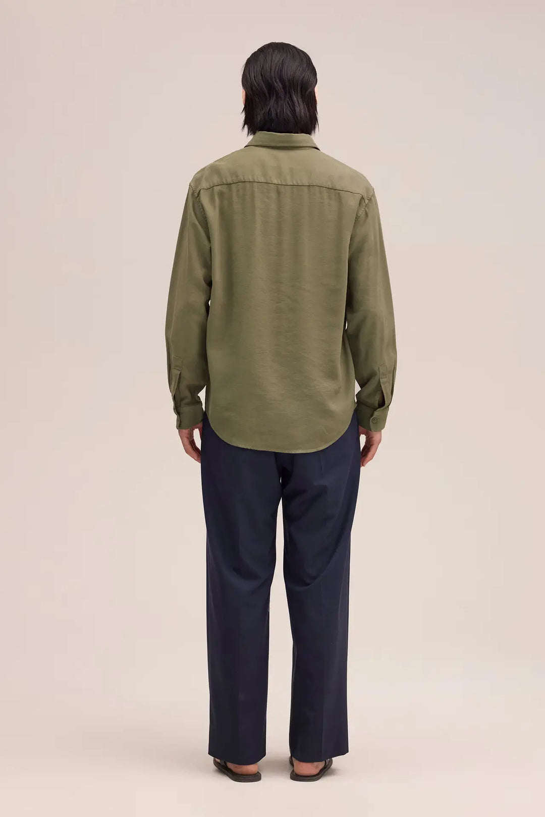 NN07 Deon 5027 Olive Twill Shirt, product image