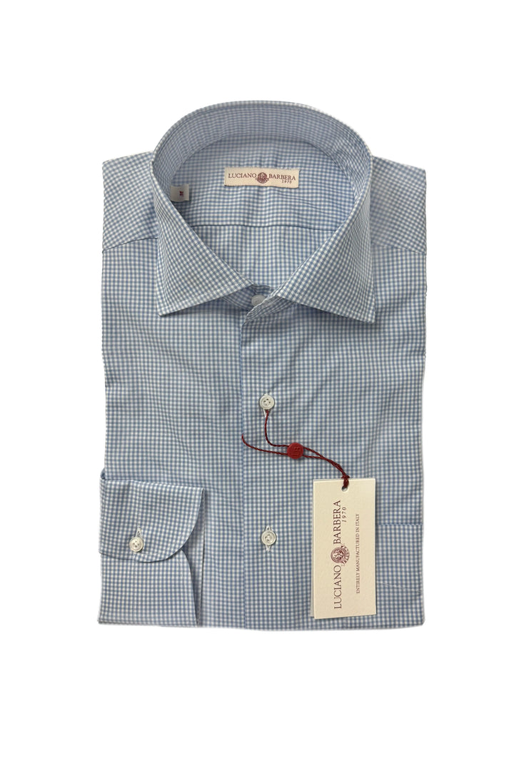 LUCIANO BARBERA MINI CHECK SHIRT