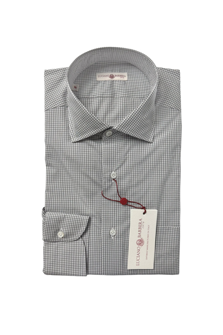 LUCIANO BARBERA MINI CHECK SHIRT