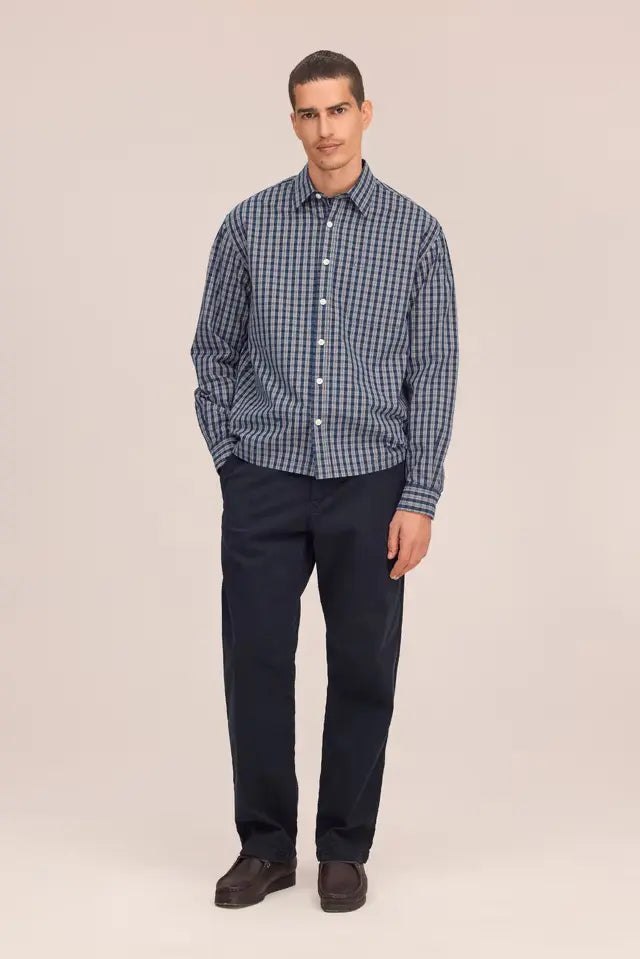 NN07 Aden 1923 Navy Stretch Chinos, product image