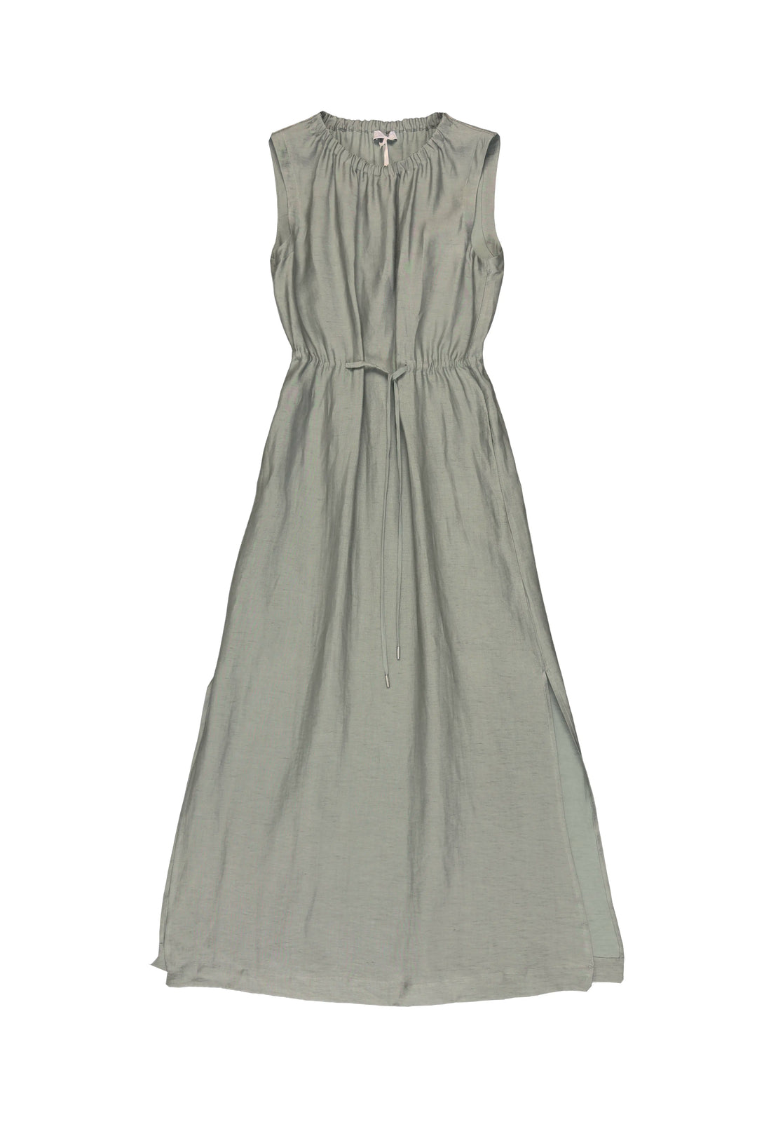 Green dress on a white background