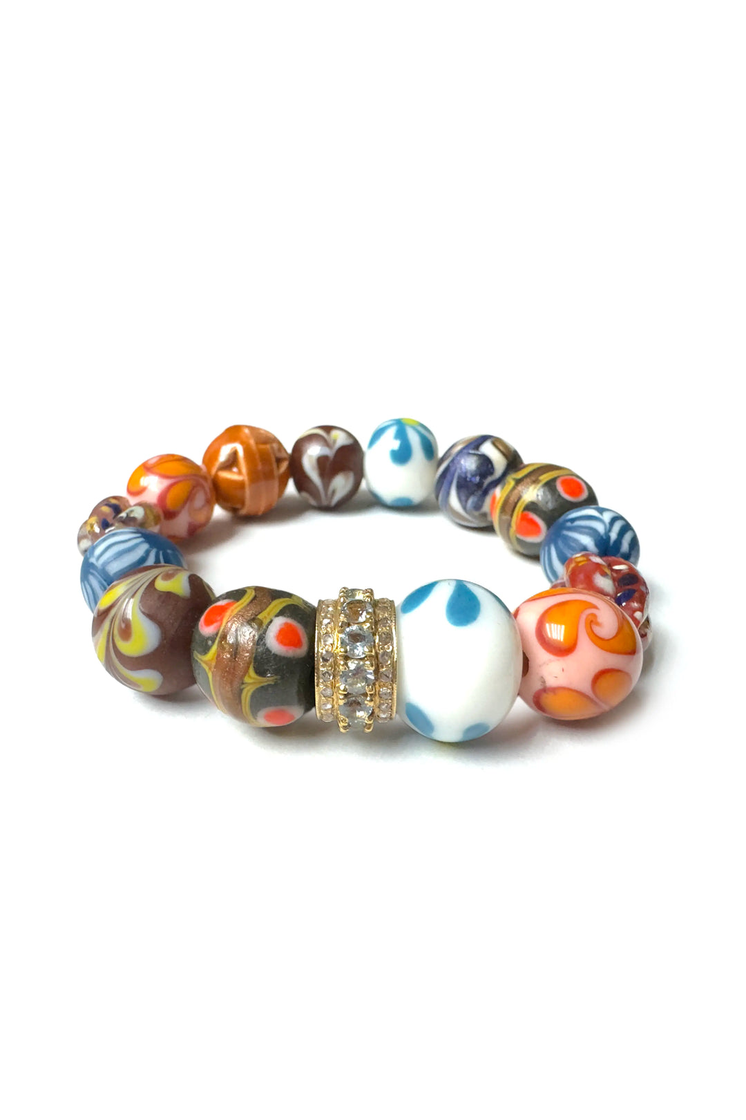 THE WOODS FINE JEWELRY GLASSWORK BEADED BRACELET